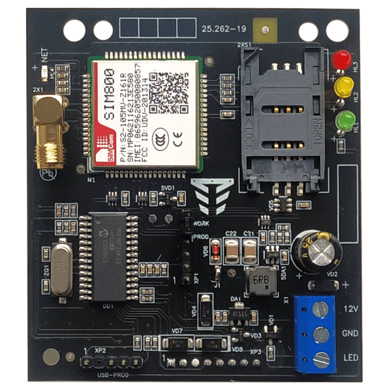 Модуль цифрового GSM-автодозвону Тірас Tiras МЦА-GSM SIM900