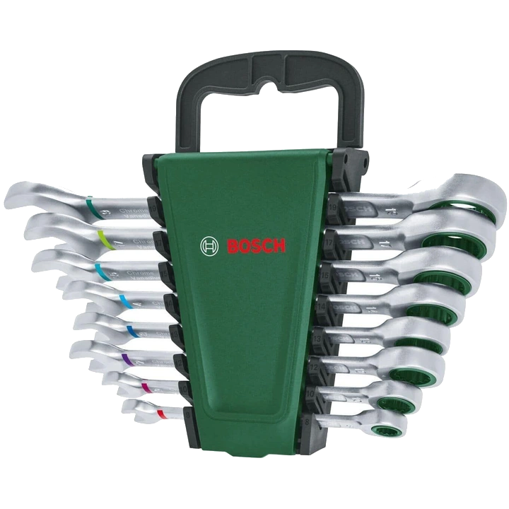 Набір ключів комбінованих Bosch (1600A027PS) з тріскачкою 8 шт