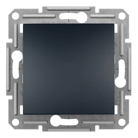 Вимикач 1-клавішний антрацит Schneider Electric EPH0100171 Asfora