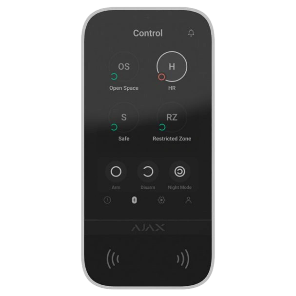 Клавіатура Ajax KeyPad TouchScreen (8EU) white