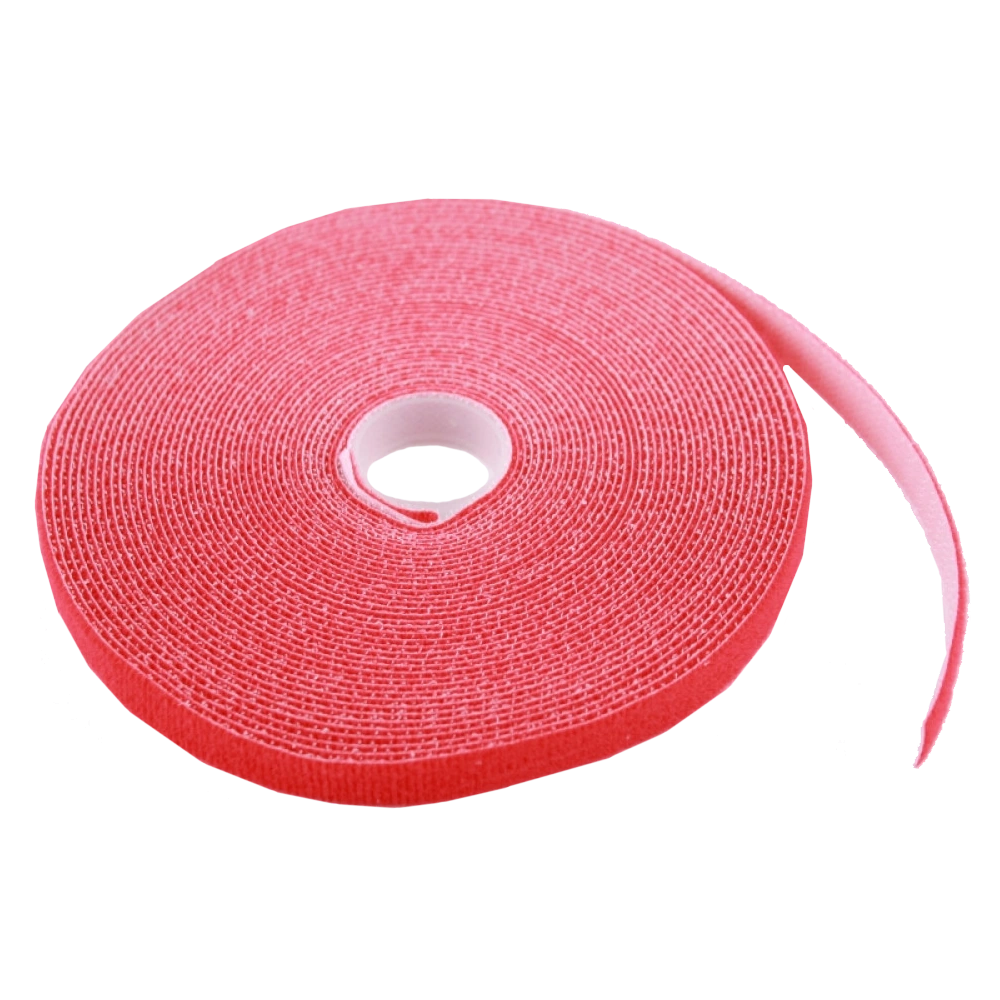 Стяжка-липучка, 12 мм x 10 м, моток, червона EPNew GTM-1210RDZ