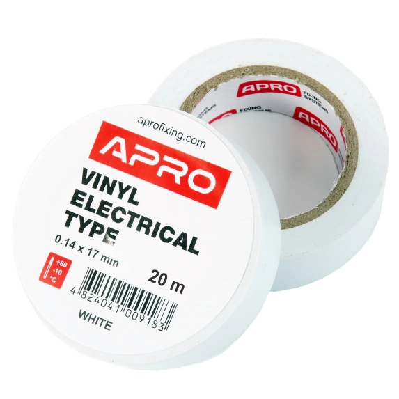 Iзоляцiйна стрiчка біла APRO 0.14х17 мм 20 м