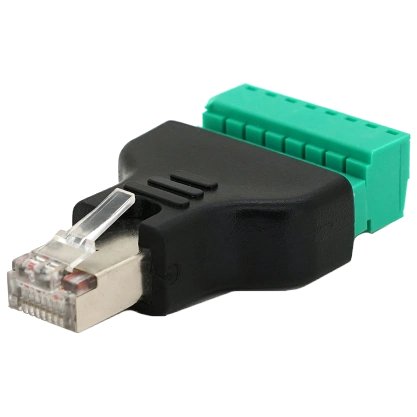 Роз'єм Voltronic RJ-45(M) (8 контактів) з клемами під кабель