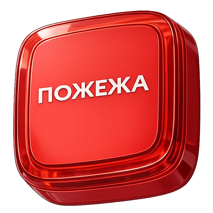 Cповіщувач Ajax EN54 FireProtect (VAD) red пожежний світловий "ПОЖЕЖА"