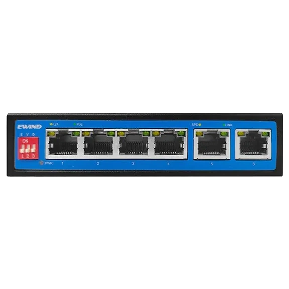 Комутатор 6 портів некерований Ewind EW-S1906CF-DP PoE