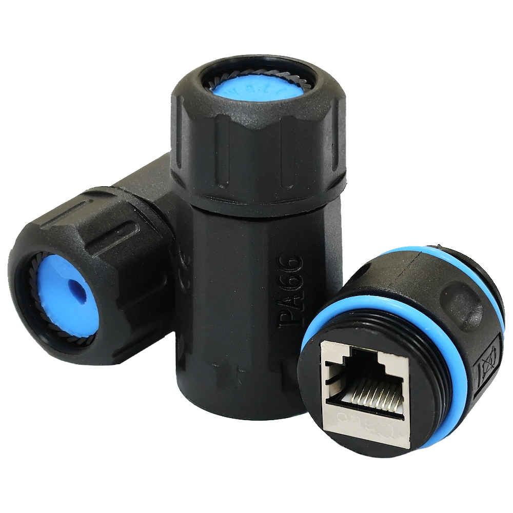 Водонепроникний з'єднувач L&W LW IP68 RJ45-RJ45 STP кат.6