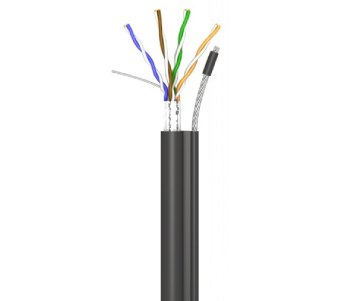 Кабель OK-net трос 305м КППЕт-ВП (100) 4 2 0,51 (FTP-cat.5E) OK-net, СU, ПЭ, экр., З