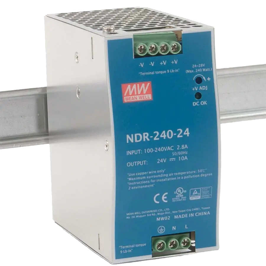 Блок живлення Mean Well NDR-240-24 24В 10А на Din-рейку
