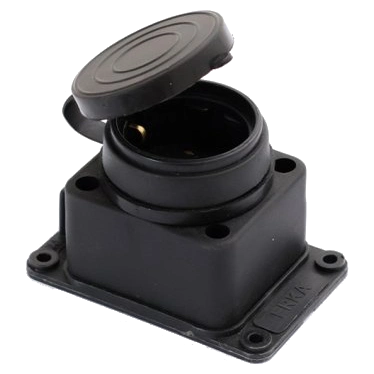 Колодка одинарна з заглушкою 1*16 (каучук) ERKA