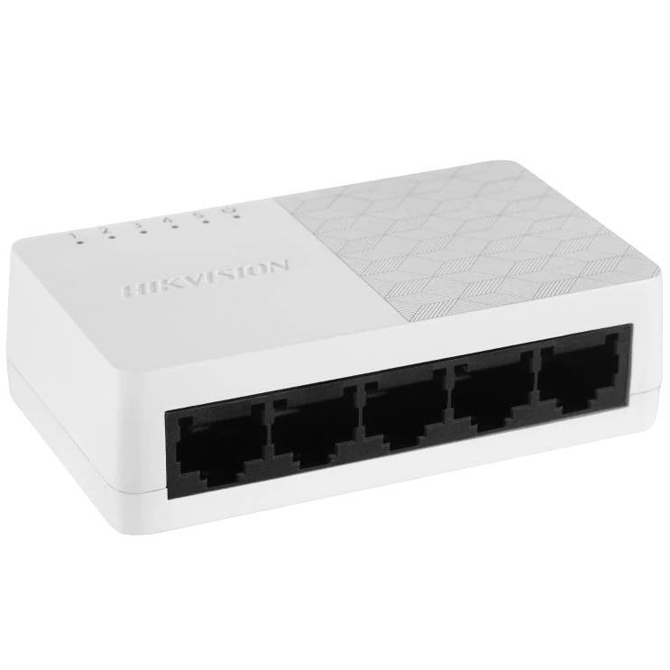 Комутатор 5 портів некерований Hikvision DS-3E0505D-O 1000M
