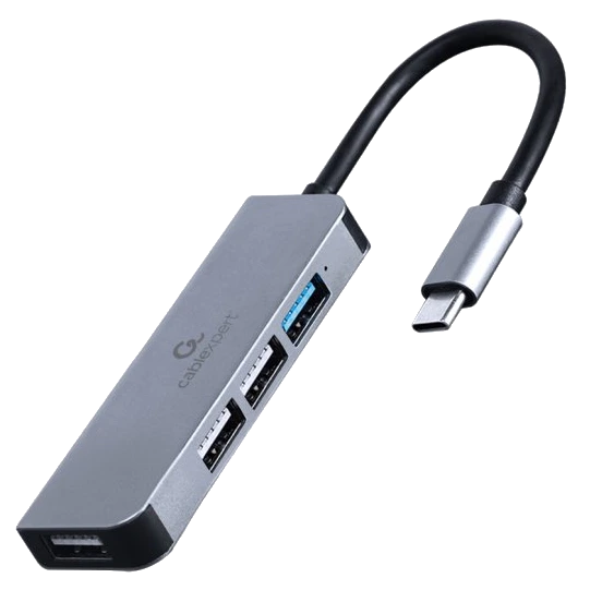 USB-концентратор Cablexpert UHB-CM-U3P1U2P3-01USB-С 1 х USB 3.1 Gen1 (5 Gbps), 3 х USB 2