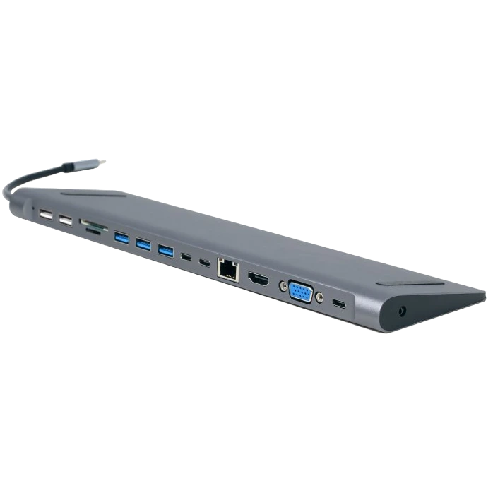 Док станція Cablexpert A-CM-COMBO9-01 USB-C 9-в-1