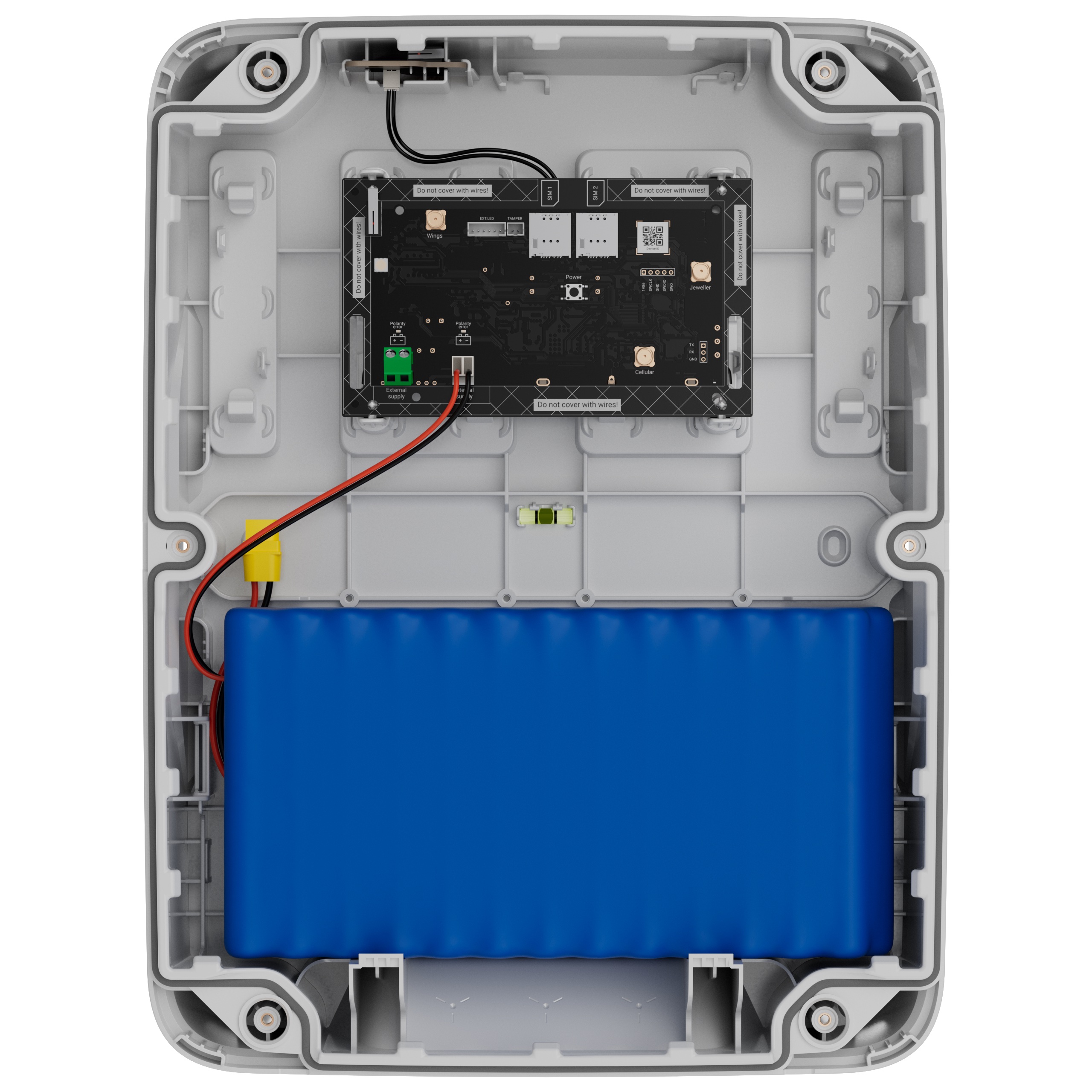 Комплект із 78 перезарядних батарей LiFePO4 для встановлення в Case (D) 430 Ajax Internal battery RB (6,4V/78Ah) (132039.350.NC)