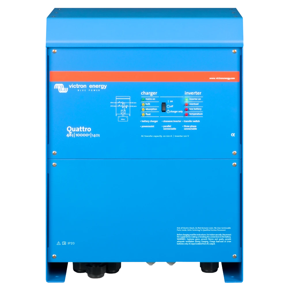 Інвертор Victron Energy VictronEnergy Quattro 48/10000/140-100/100 однофазний чиста