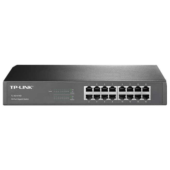 Комутатор 16 портів некерований Tp-link TL-SG1016D