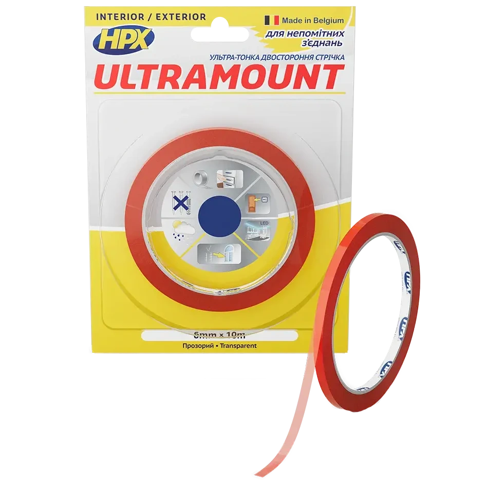 Стрічка двохстороння HPX UM0610 ULTRA MOUNT 6мм х 10м