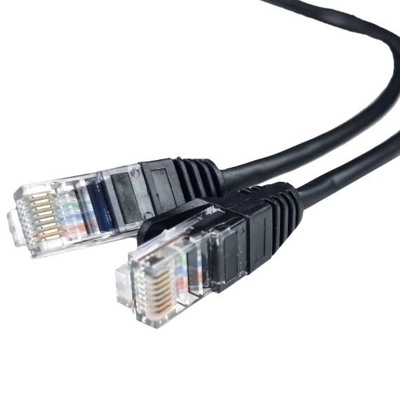 Патч-корд чорний 0.5м EServer UTP CAT5e