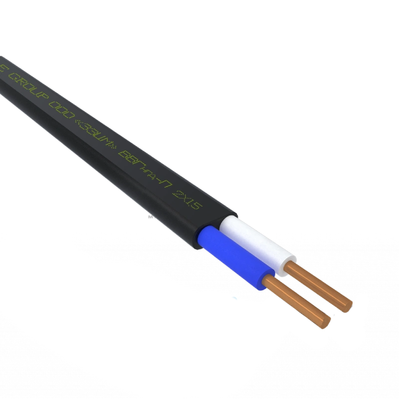 кабель ЗЗКМ ВВГ-П нгд 2х1,5 (бухта 100м.)
