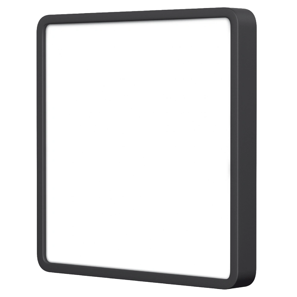 LED світильник накладний квадрат Black VIDEX 24W 5000K 220V