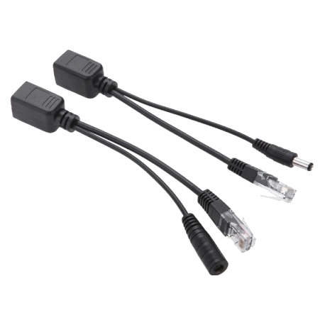 POE інжектор 802.3at (30Вт), Black, OEM Q50 пасивний (пара)