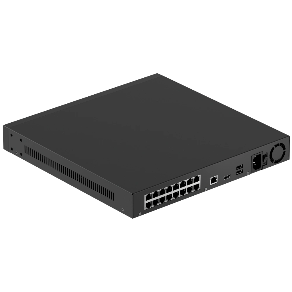 Відеореєстратор Ajax Superior NVR H2DAI16PAC (16ch) black 24ТБ PoE AI