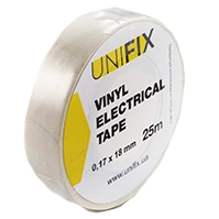 Iзоляцiйна стрiчка бiла 0.17х18 мм 25 м UNIFIX ETU-25W