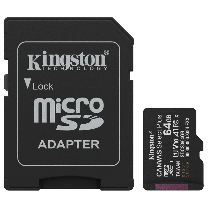 Модуль флеш-пам'яті Kingston MICRO SDXC 64GB UHS-I W/ADAPTER