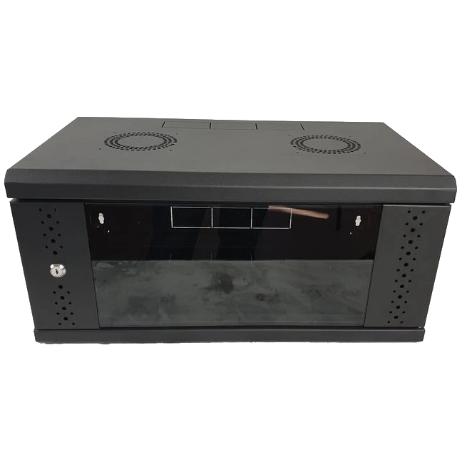 Шафа EServer 4U 600х350х284, скло, чорна