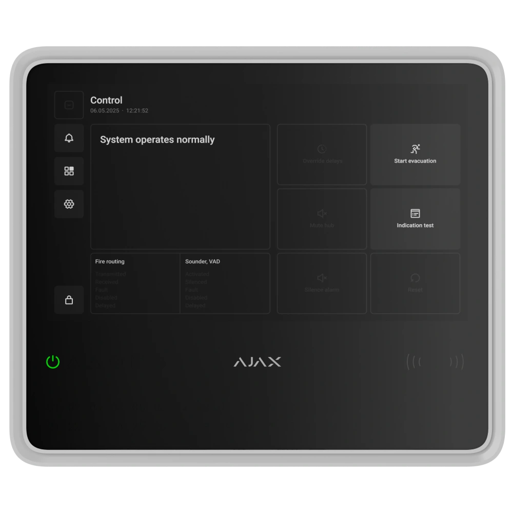 Пожежна централь Ajax EN54 Fire Hub white