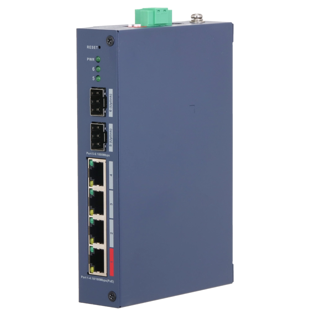 Комутатор 6 портів керований Dahua DH-CHS4206-4ET-90 PoE