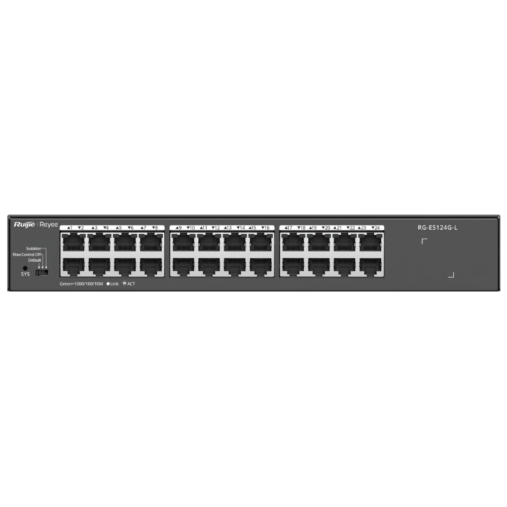Комутатор 24 порти некерований Ruijie Reyee RG-ES124G-L