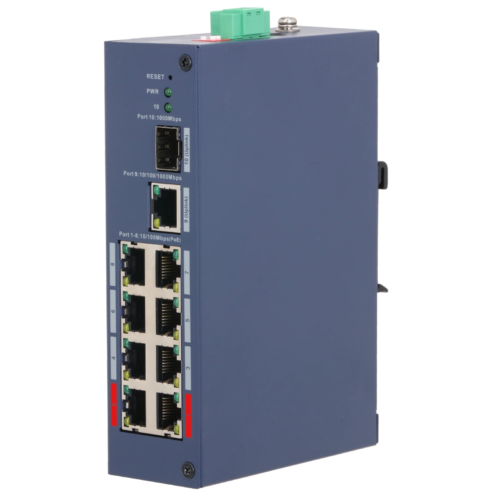 Комутатор 10 портів керований Dahua DH-CHS4110-8ET-110 PoE