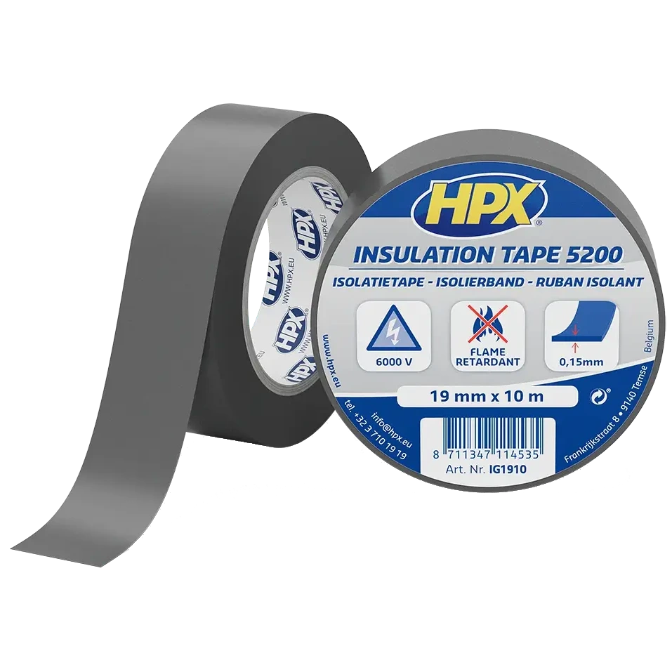 Стрічка ПВХ ізоляційна HPX IG1910 HPX5200 19мм х 10м